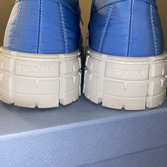 PRE OWNED PLATFORM PRADA SNEAKERS - Picture 4 of 8